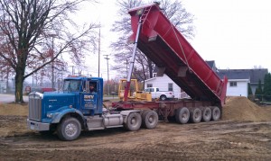 Site development-excavation-grading-trucking-compaction
