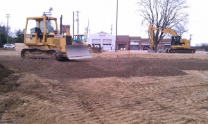 Excavating-grading-driveway-parking lot-sitework