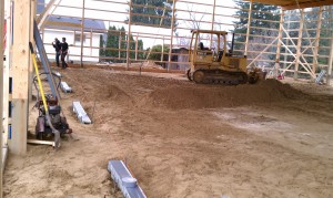 Excavating-concrete-grading-pole barn